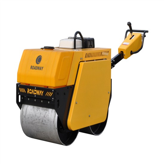Handheld double steel wheel roller